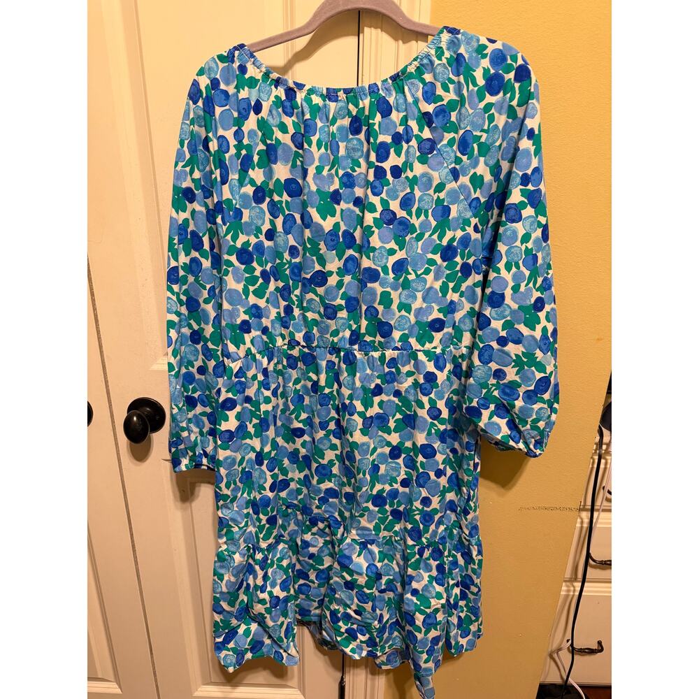 J. Crew Women’s Plus Size Blueberry Scoop Neck Dress Sz 18 - Picture 2 of 12